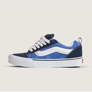 VANS Knu Skool Mens Sz 6 / Womens 7.5 Navy Blue True White Skate Sneakers Shoes